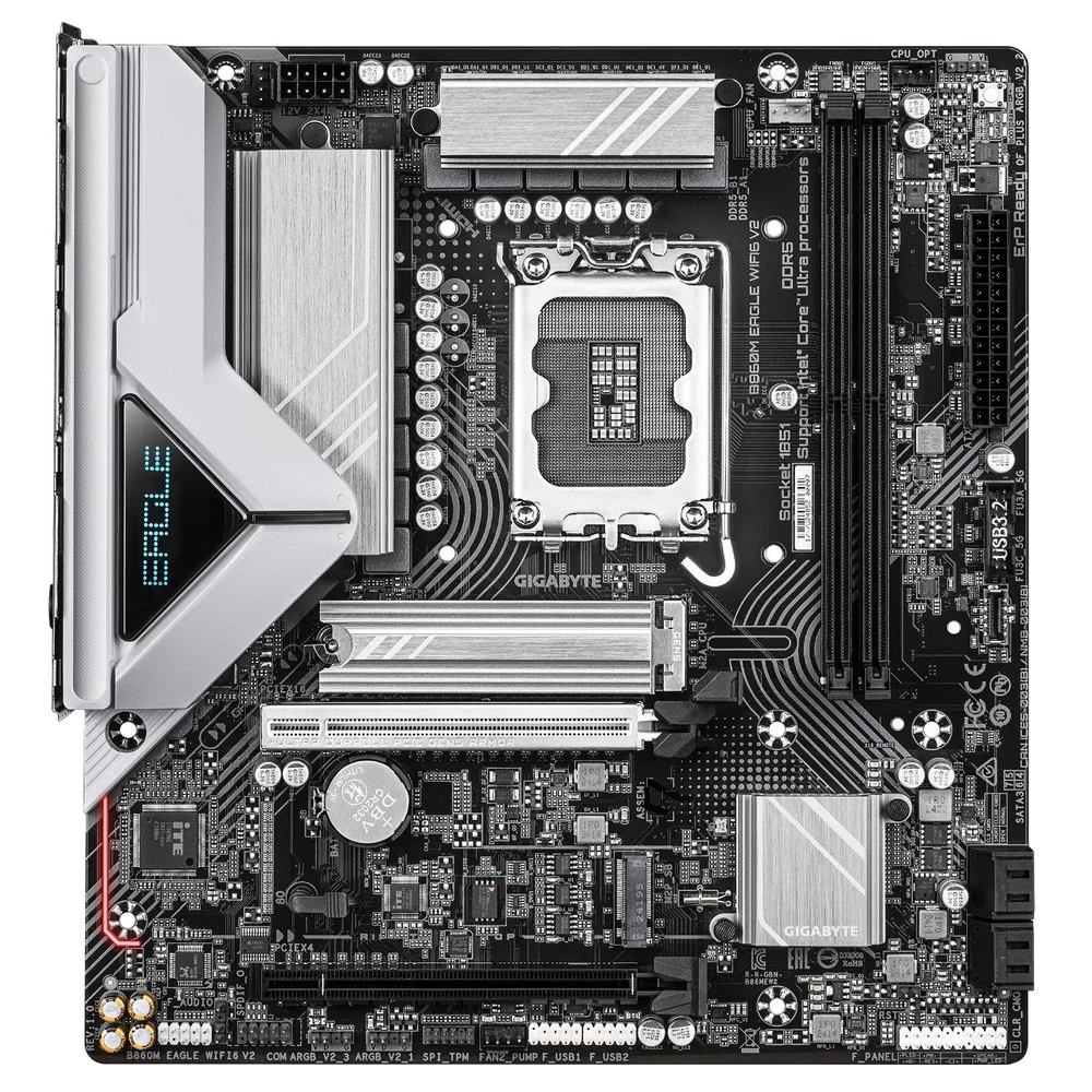 Placa Mae Gigabyte B860m Eagle Wifi6 V2 1.0 Intel LGA  1851 9mb86mew2-00-g10 7