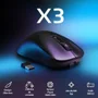 Mouse Gamer Sem Fio Bluetooth 2.4g Attack Shark Paw3395 X3 Preto