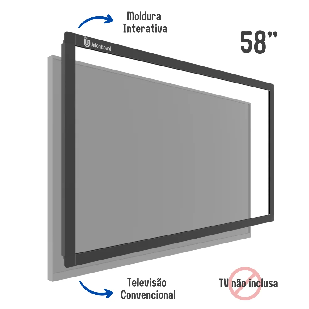 Imagem 2 de 5 do produto Moldura Interativa Digital Unionboard  58"