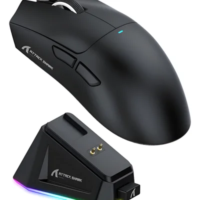 Mouse Gamer Sem Fio Bluetooth Attack Shark Paw3311 X11
