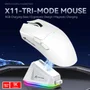 Mouse Gamer Sem Fio Bluetooth Attack Shark Paw3311 X11