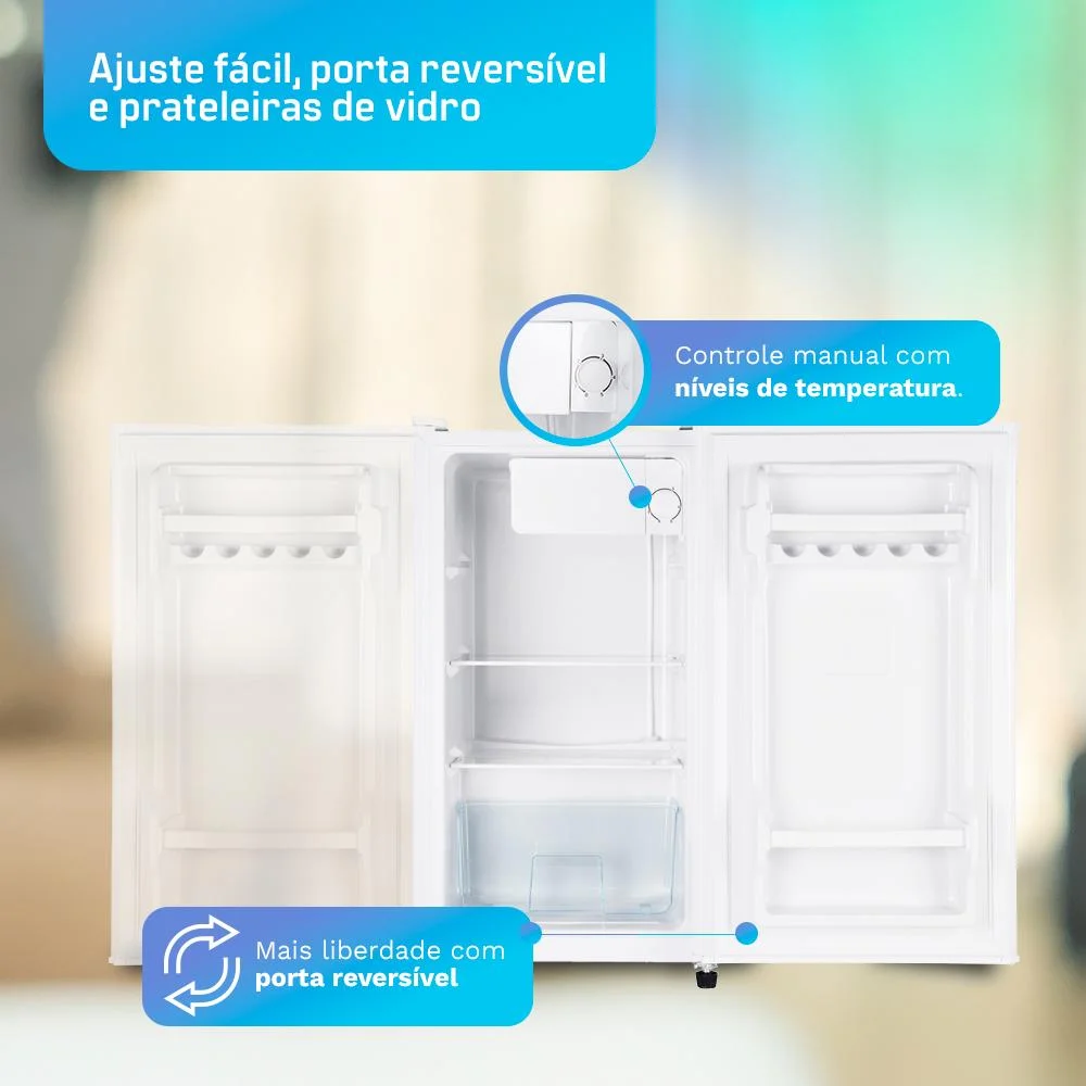 Imagem 4 de 5 do produto Frigobar Hq 76 Litros Branco Bc-76