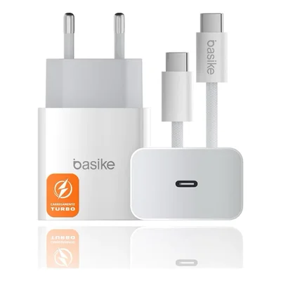 Carregador Turbo 30w Basike Tipo-c | Iphone & Android | Carregamento Ultra Rápido