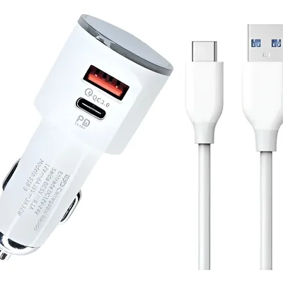 Tomada Usb C Carregador Automotivo Turbo 9.1a Qc3.0