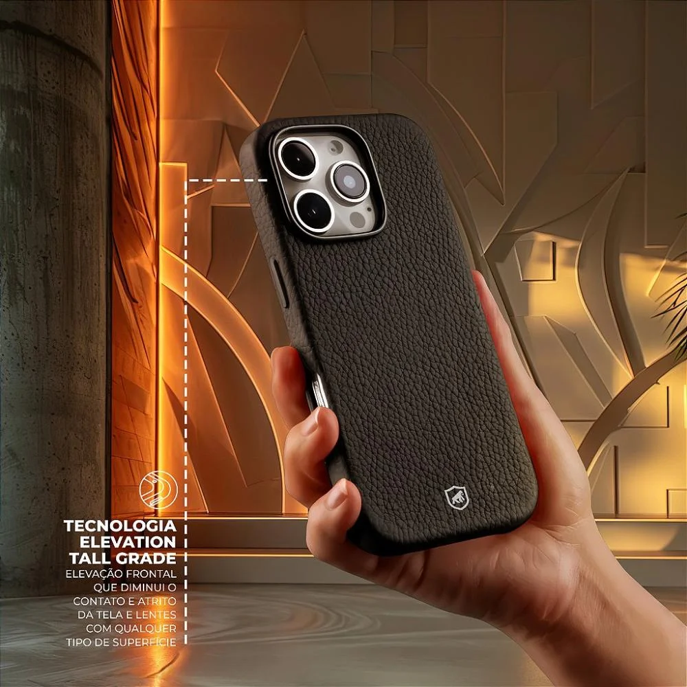 Imagem 4 de 5 do produto Capa Para Iphone 14 - Magsafe Techcouro - Preta - Gshield