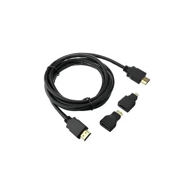 Cabo HDMI Adaptadores Mini E Micro HDMI 1.5m 4 Em 1 It-blue Le-6623 Audio E Vídeo