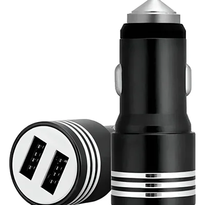 Suporte Veicular Car Charge Carregador 2 Usb Celular