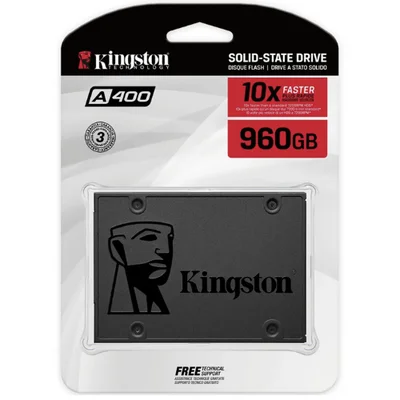 SSD Kingston A400 960GB, 2.5" SATA 3, Leitura 500MB/s E Gravação 450MB/s - Sa400s37/960g