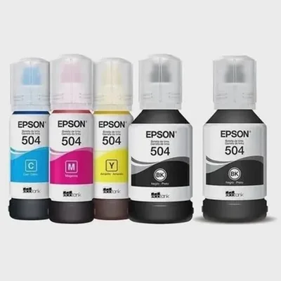 Kit 5 Refil Tinta (lacrada)   Compativel Para T504 -  L4150  L4160  L6161  L6171  L6191  L4260  L14150