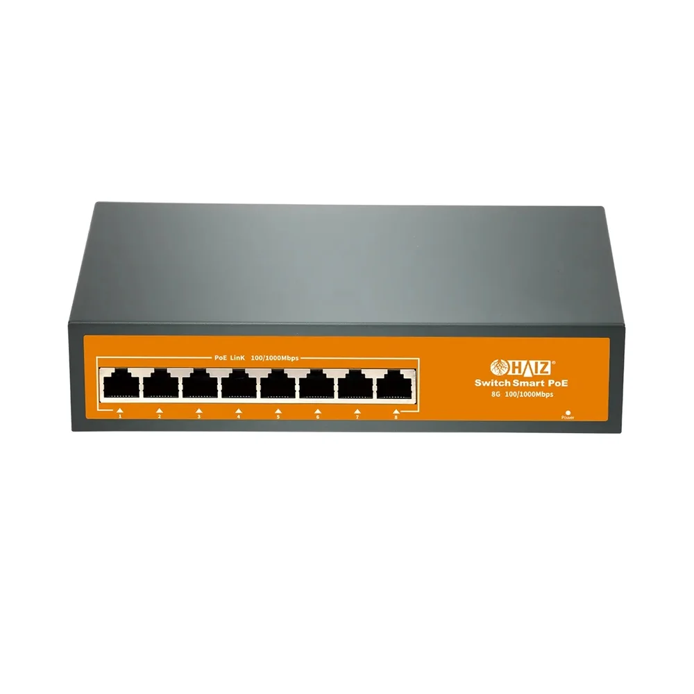 Imagem 4 de 5 do produto Switch Haiz Full Poe 8 Portas Poe Gigabit 10/100/1000mbps