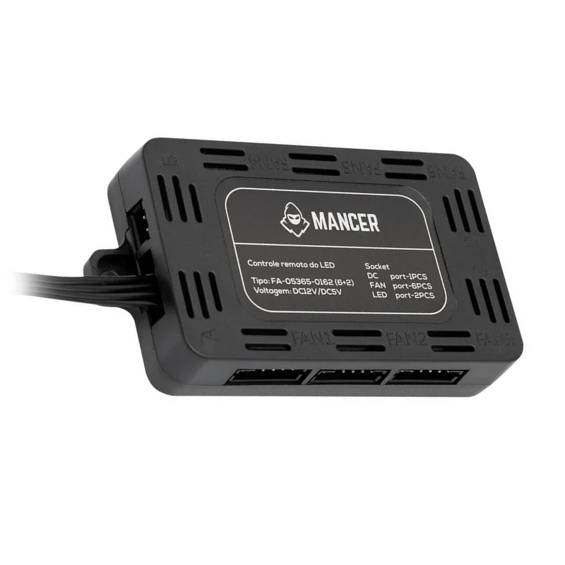 Controladora Mancer RGB Até 6 Fans 6 Pinos Molex -  Mcr-06 5