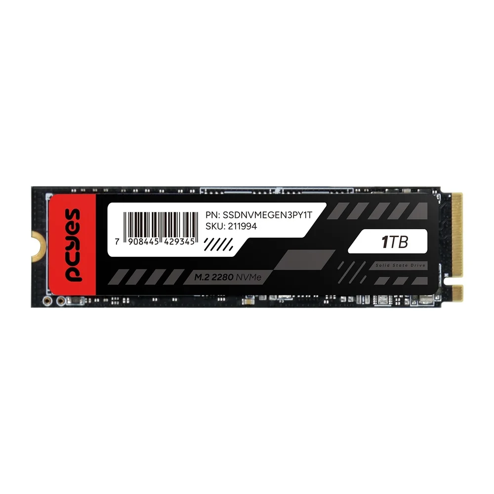 Imagem 2 de 5 do produto SSD PCyes 1TB M.2 2280 Nvme - Leitura 2289mb Gravação 1650mb/s