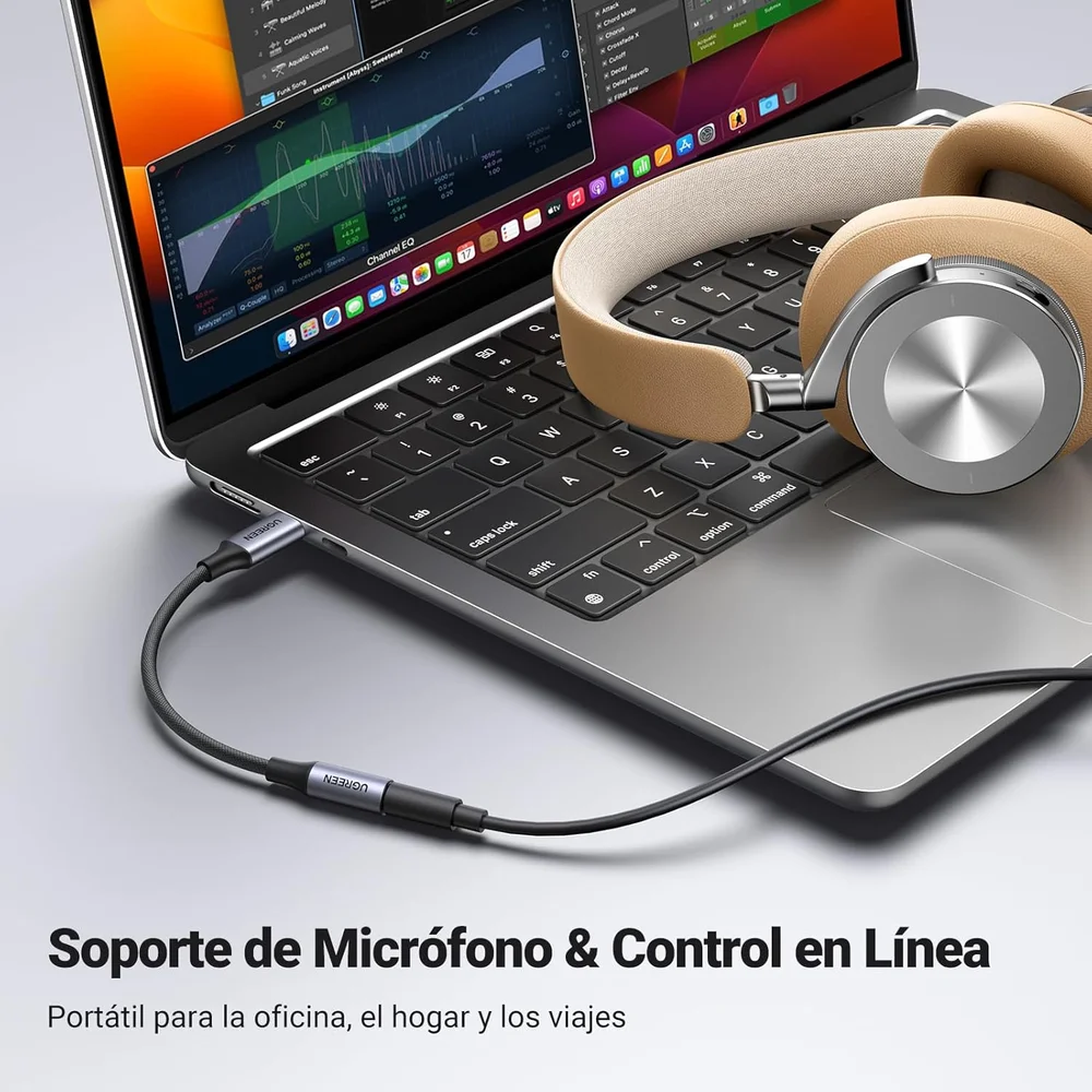 Imagem 4 de 5 do produto Ugreen Adaptador Fone De Ouvido Usb-c Para Conector Jack 3,5 Mm P2 Com Chip Dac Hi-fi, Compatível Com Iphone 17 16 15 Plus Pro Max, Air Galaxy Z Flip Fold S25 S24 S23 S22 Ultra Pixel 10 9 8, Ipad, Macbook, Etc,