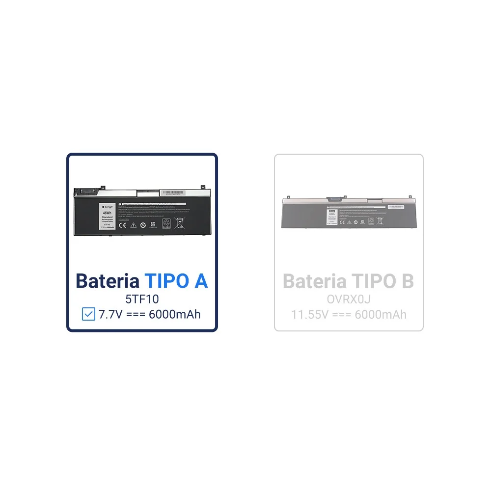Bateria Para Notebook Part Number 5tf10 7.7v Bateria Para Notebook Part Number 5tf10 7.7v