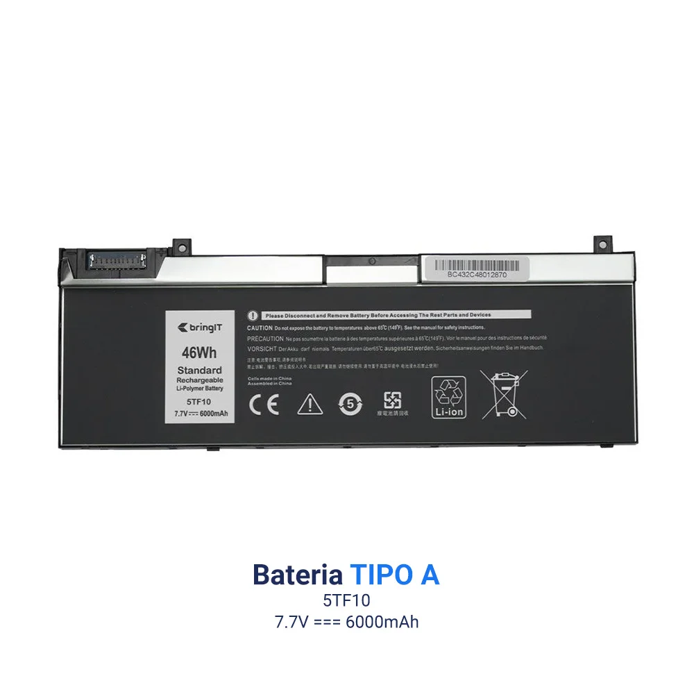 Bateria Para Notebook Part Number 5tf10 7.7v Bateria Para Notebook Part Number 5tf10 7.7v