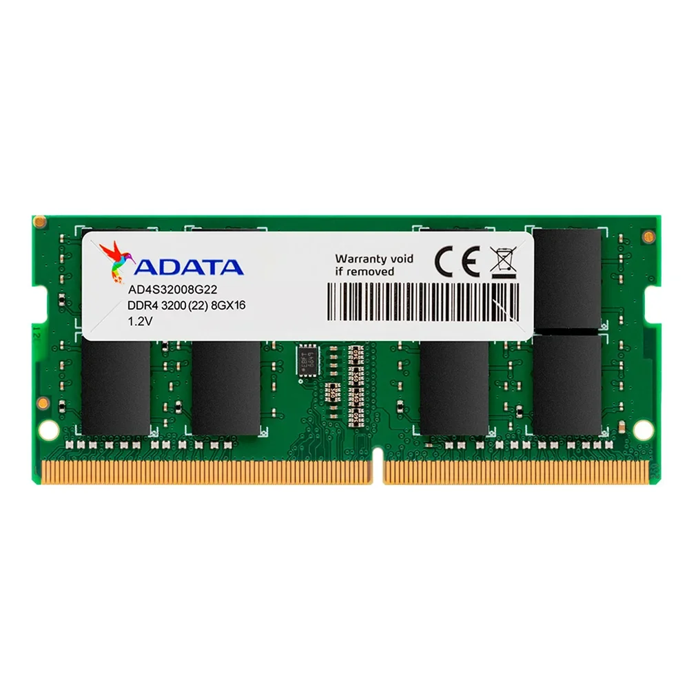 Placa de vídeo Adata DDR4-3200 1x8GB SO-DIMM — foto 1 de 2