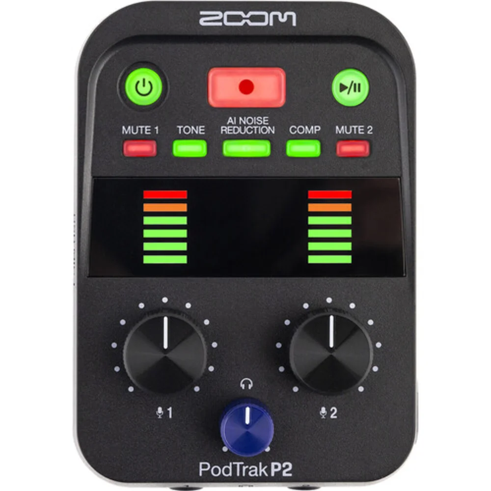 Imagem 4 de 5 do produto Gravador Zoom Podtrak P2 Dual Usb Mic Para Podcasters