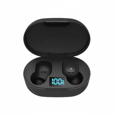 Earbuds Fone Bluetooth Preto Com Estojo Carregador Wireless