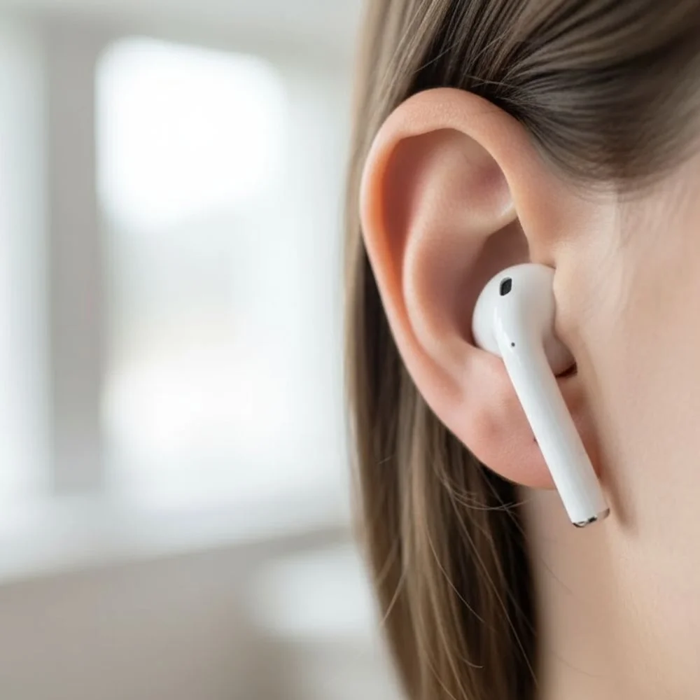 Imagem 5 de 5 do produto Fone Bluetooth Branco + Case - Alto Conforto