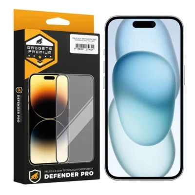 Película Para Iphone 15 Plus - Defender Pro - Preta - Gshield