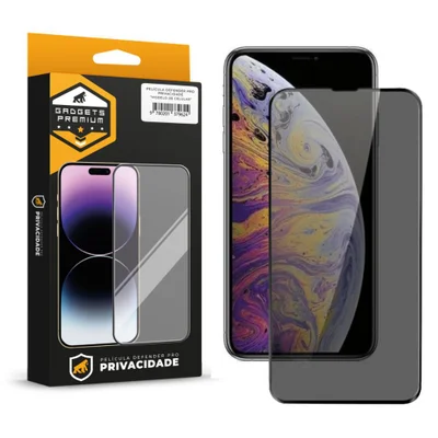 Película Para Iphone Xs Max - Defender Pro Privacidade - Preta - Gshield