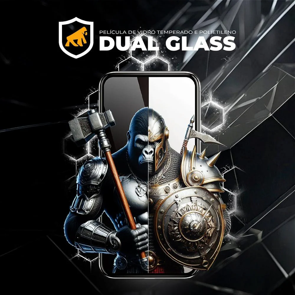 Imagem 5 de 5 do produto Película Para Iphone 15 - Dual Glass Preta - Gshield