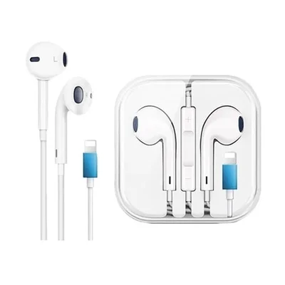 Fone De Ouvido Entrada Lightning Para Iphone Microfone Bluetooth