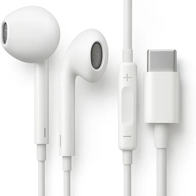 Fones De Ouvido Com Fio Tipo C Microfone Integrado Compativel Iphone 15 15 Pro 15 Pro Max 16 16 Pro Max Com Fio Fones Estéreo Compatíveis Android Lg