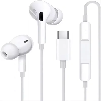 Fone De Ouvido Saída Tipo C Para Iphone 15 15 Pro 15 Promax E Android