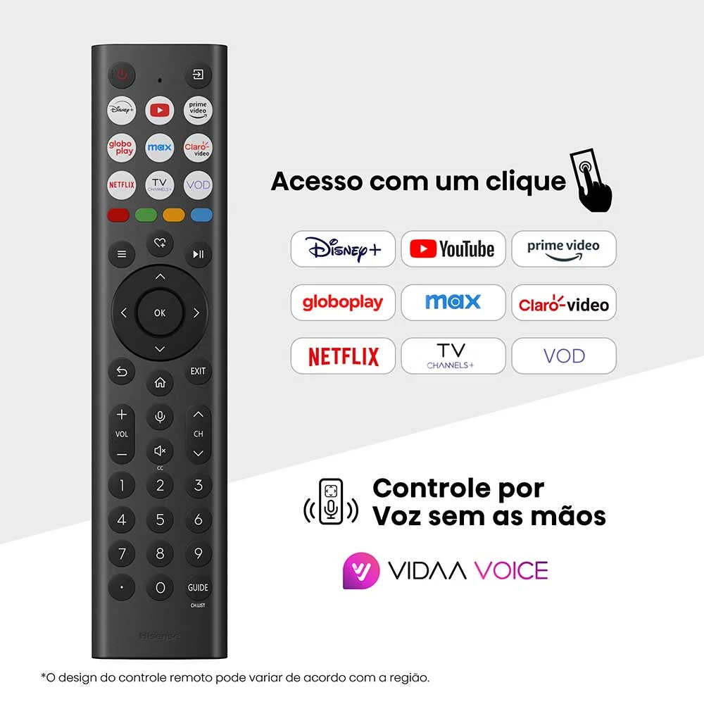 Smart Tv Hisense DLED 4k 65” "" Com Processador Ai, Dolby Vision, Dolby Gaming E Wi-fi - 65a6nv - Bivolt - view 10