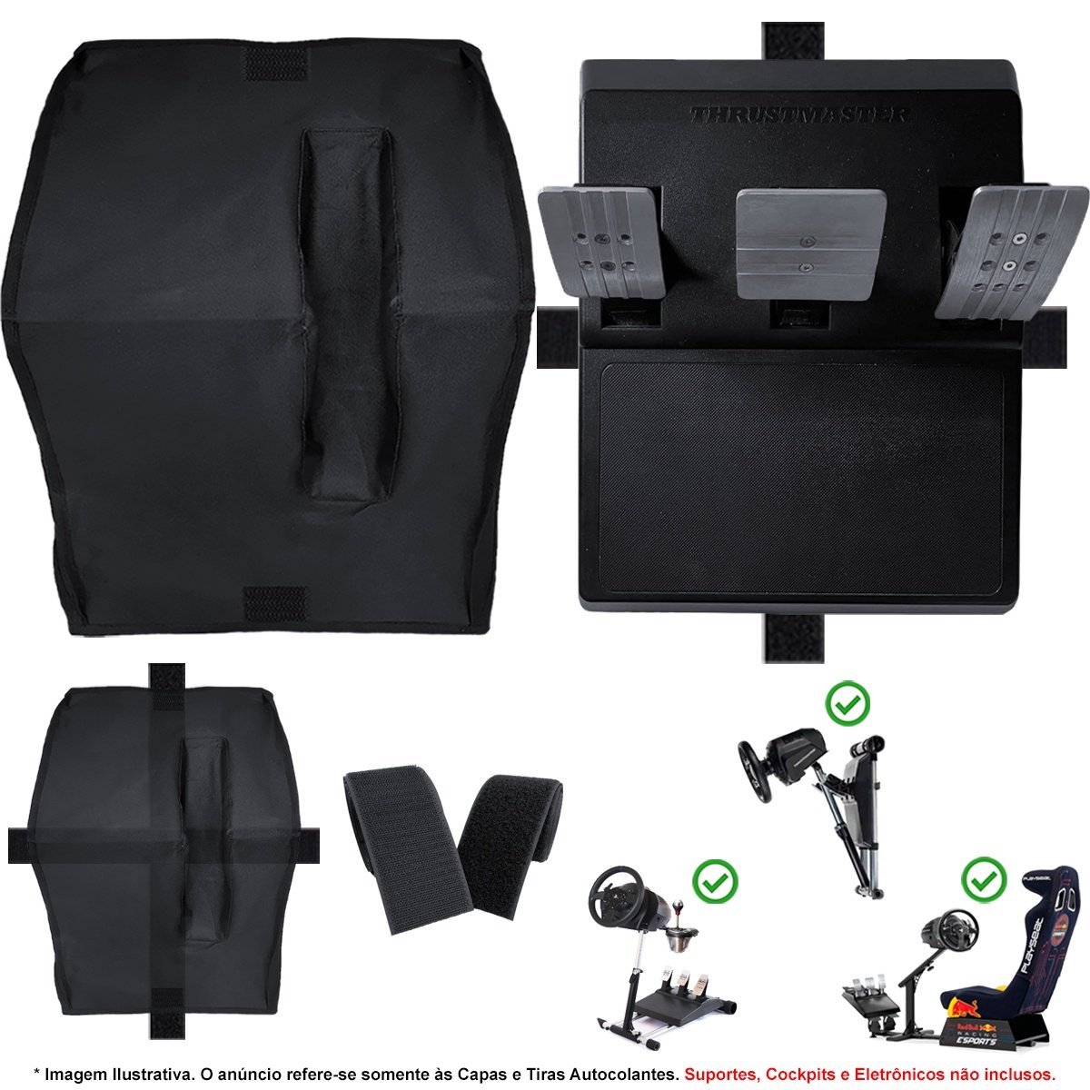 Capa Protetora Qualicapas Compatível C/ Pedal T3pa Gt Simulador Gamer Thrustmaster