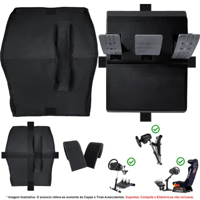 Capa Protetora Qualicapas Compatível C/ Pedal T3pa Gt Simulador Gamer Thrustmaster