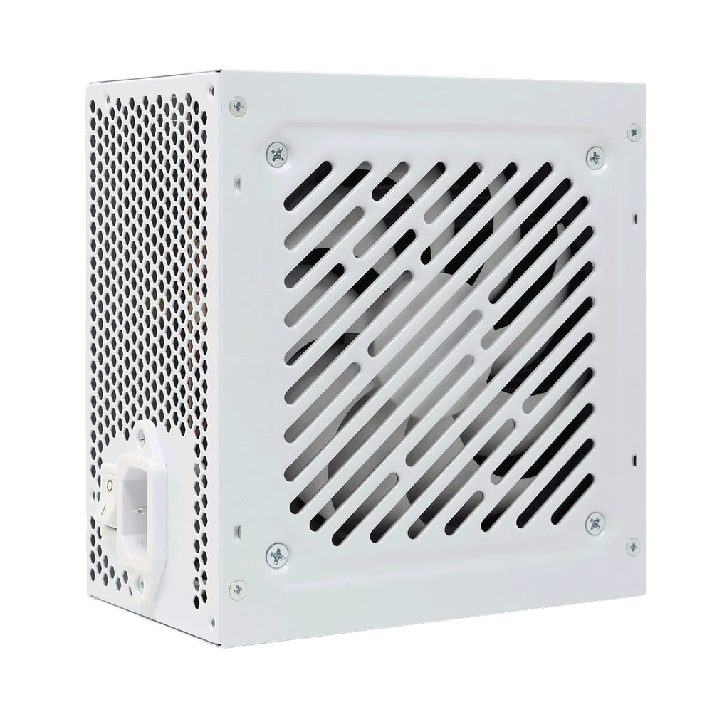 Imagem 2 de 5 do produto Fonte Bluecase 600w 80 Plus Bronze, Branco, Cabos Flat Atx