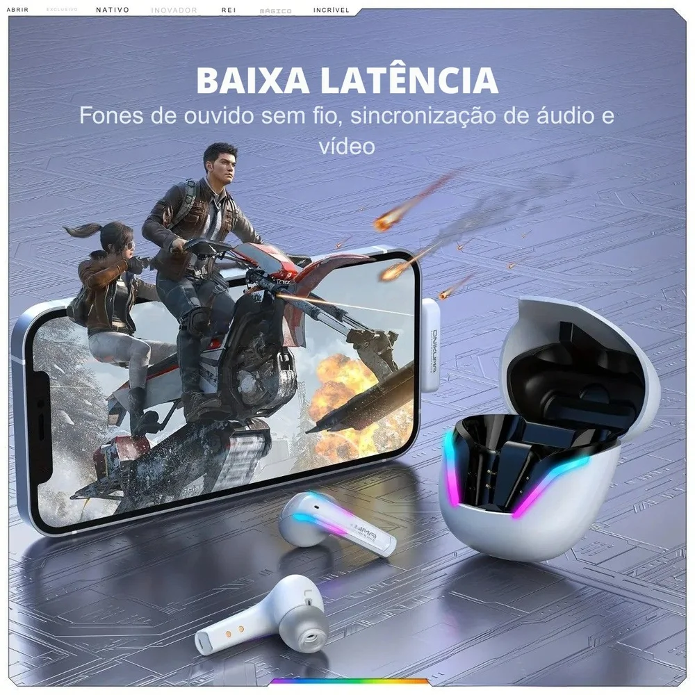 Fone De Ouvido Sem Fio Onikuma T27 Gamer PC Ps5 Meta Quest Fone De Ouvido Sem Fio Onikuma T27 Gamer PC Ps5 Meta Quest