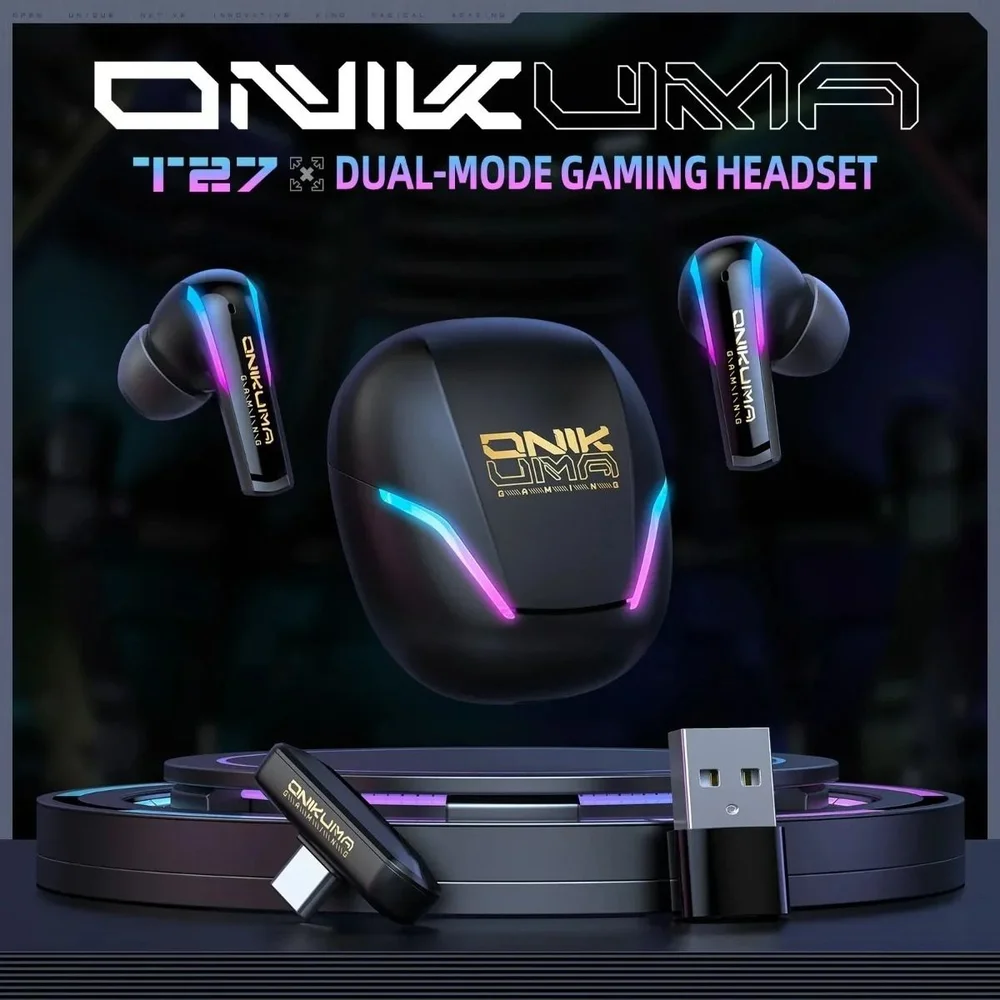 Fone De Ouvido Sem Fio Onikuma T27 Gamer PC Ps5 Meta Quest Fone De Ouvido Sem Fio Onikuma T27 Gamer PC Ps5 Meta Quest