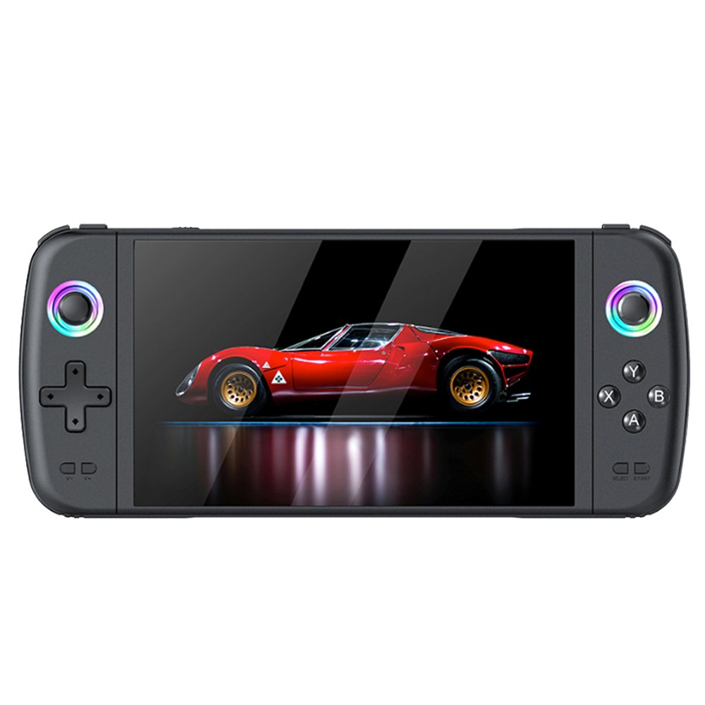 Console De Jogo Portátil Com Tela Ips De 7 " Sistema Emuelec RGB Lightning Nintendo 64, Dreamcast E Psp