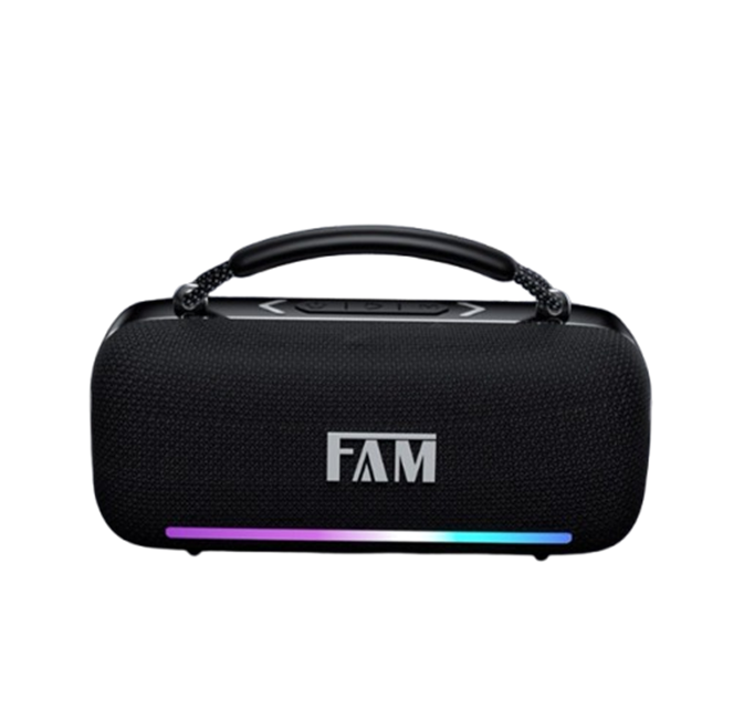 Caixa De Som 60w Potente Bluetooth Ipx6 Portátil 4000 Mah Fam A042 Pro