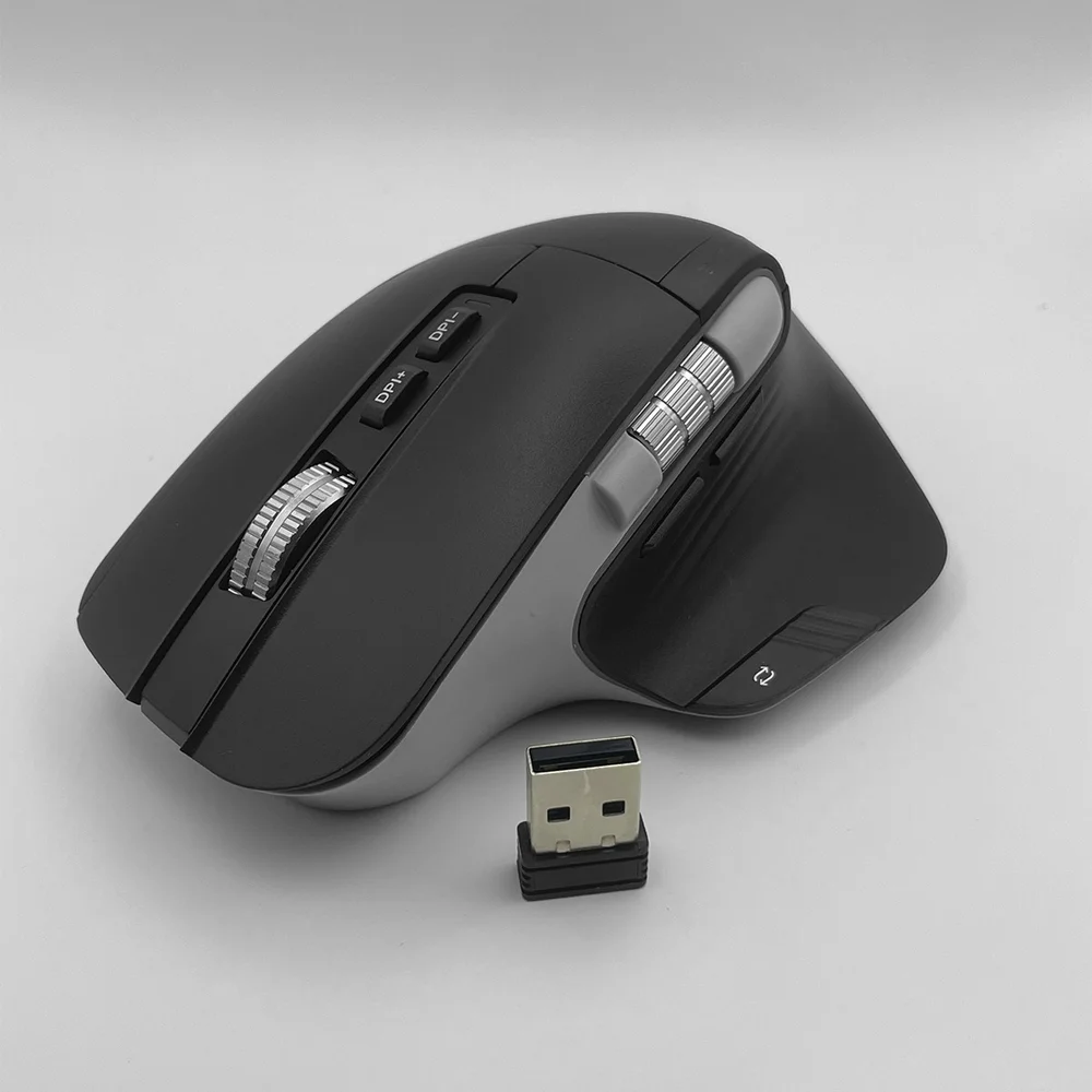 Imagem 3 de 5 do produto Mouse Bluetooth Sem Fio 8 Botões 2400dpi Recarregável Fire Phoenix D-m9 Preto