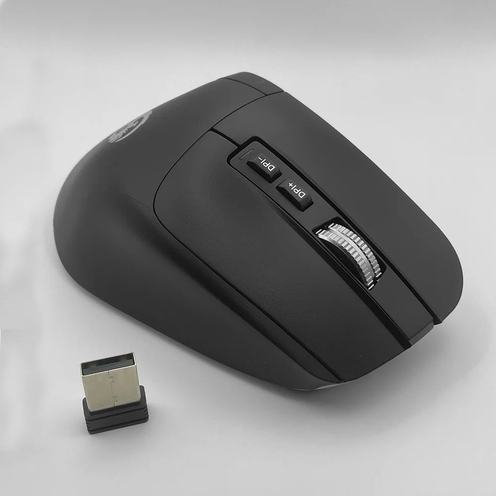 Imagem 4 de 5 do produto Mouse Bluetooth Sem Fio 8 Botões 2400dpi Recarregável Fire Phoenix D-m9 Preto