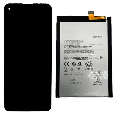 Frontal Tela Completa Compatível Com Moto G9 Power Xt-2091 + Bateria Mc50 Cor:preto
