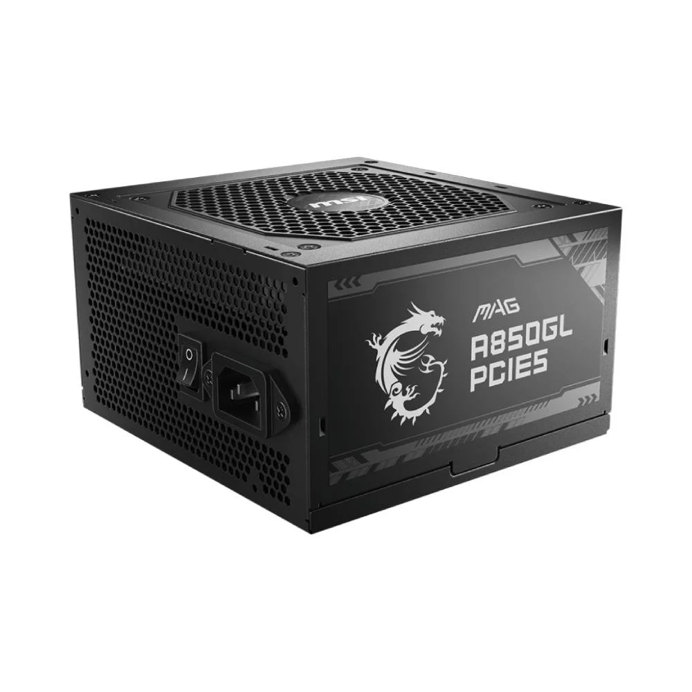 Fonte MSI MAG A850GLS 850W 80 Plus Gold Modular PFC Ativo C/ Cabo - Preto