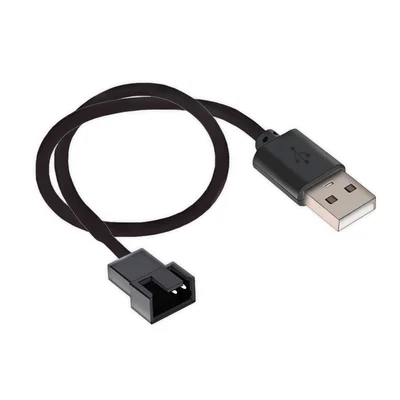 Cabo Adaptador USB 2.0 para Cooler Fan, 3 ou 4 Pinos Pwm, Conversor para Ventoinha fora do gabinete