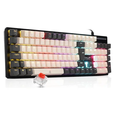 Teclado Mecânico Gamer RGB Knup Kp-te143 Iluminação Rainbow