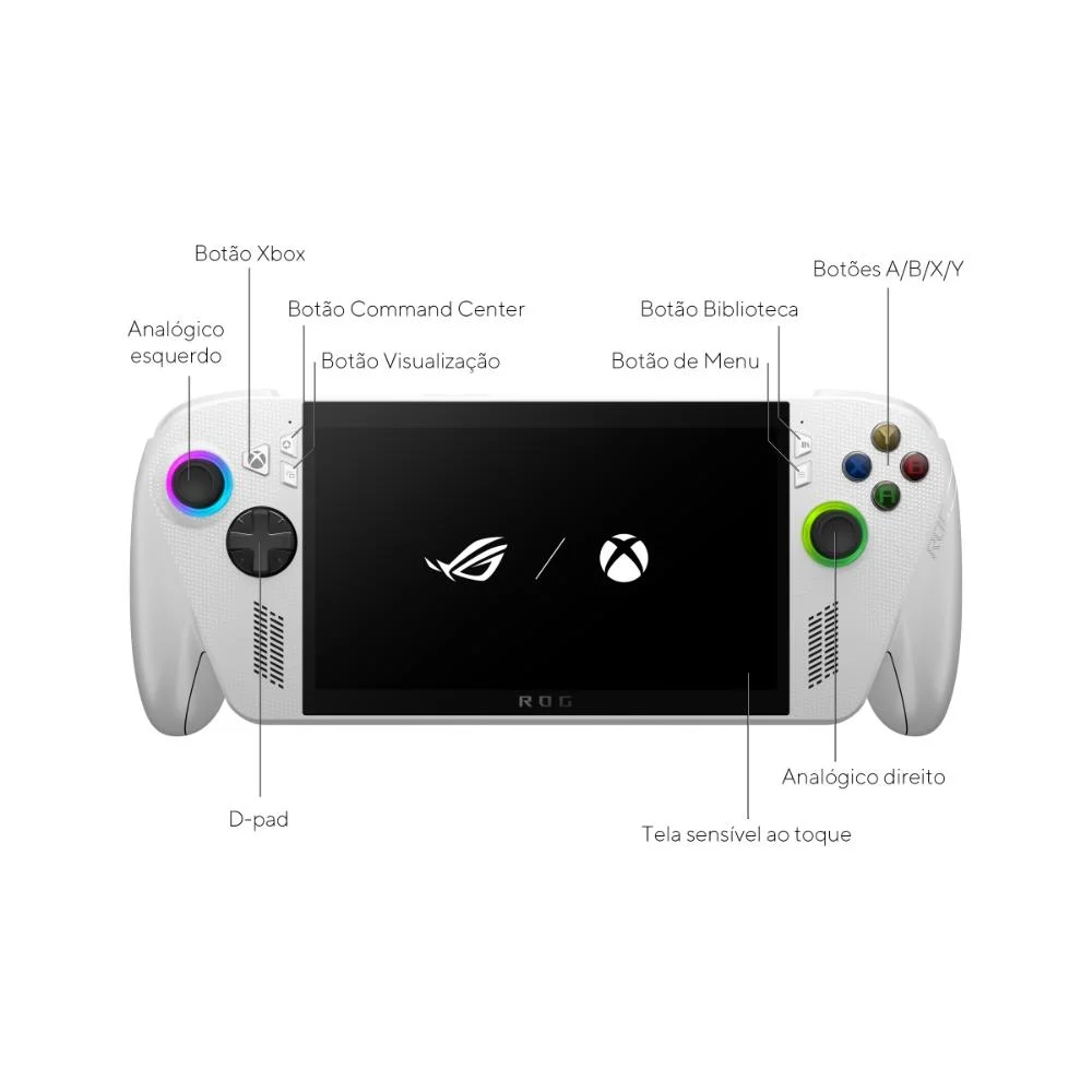 ROG XBOX ALLY ゲームコントローラー ホワイト Console portátil Wi-Fi branco Asus ROG Ally Xbox Edition 512 GB