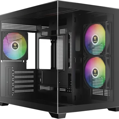 Gabinete Gamer Gamdias Aura Gc10m ARGB V2 Preto Com 3 Fans