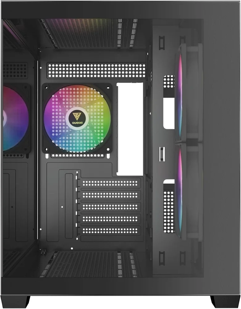 Imagem 3 de 5 do produto Gabinete Gamer Gamdias Aura Gc10m ARGB V2 Preto Com 3 Fans