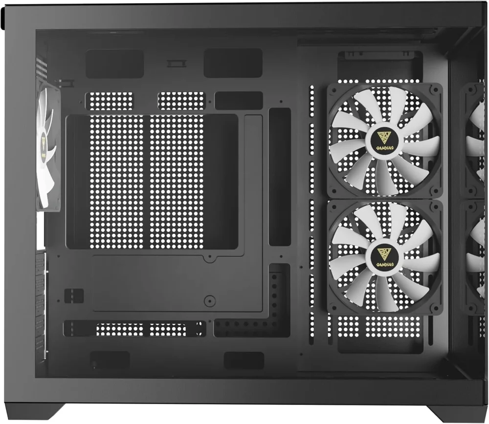 Imagem 4 de 5 do produto Gabinete Gamer Gamdias Aura Gc10m ARGB V2 Preto Com 3 Fans