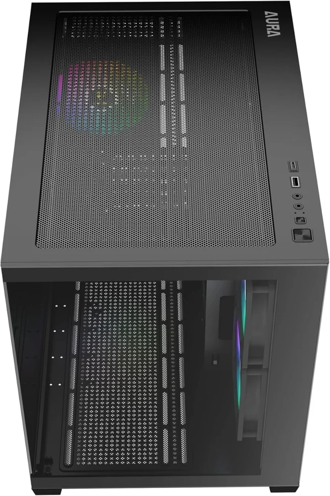 Imagem 5 de 5 do produto Gabinete Gamer Gamdias Aura Gc10m ARGB V2 Preto Com 3 Fans