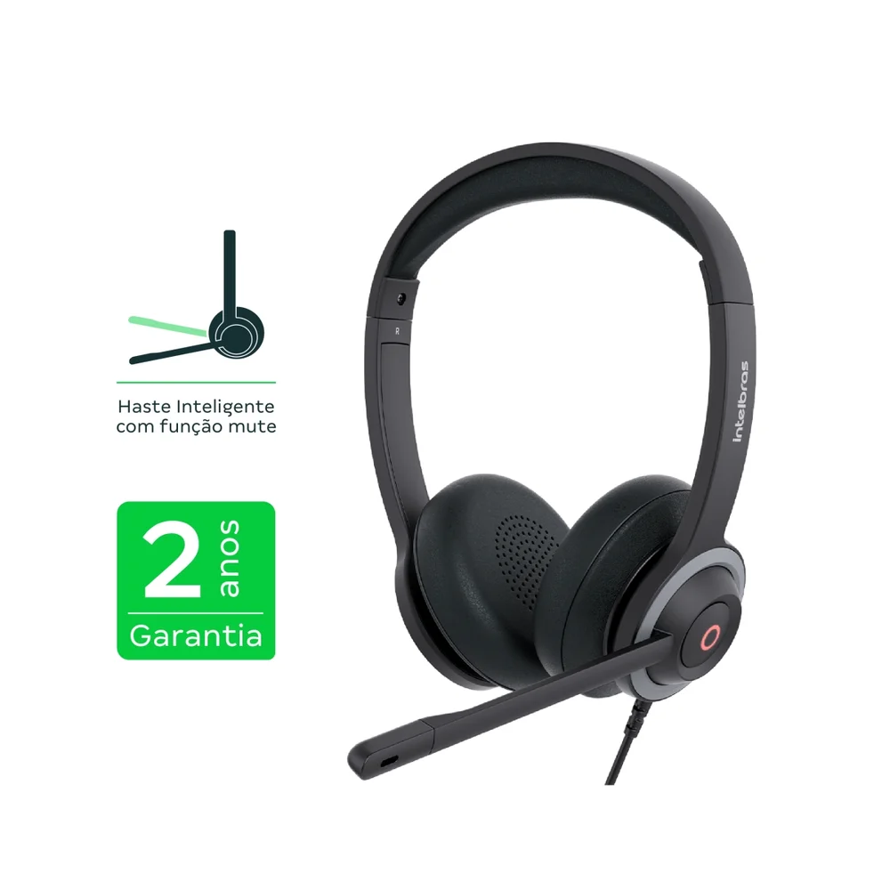Imagem 4 de 5 do produto Headset Whs 70 Duo Usb Intelbras