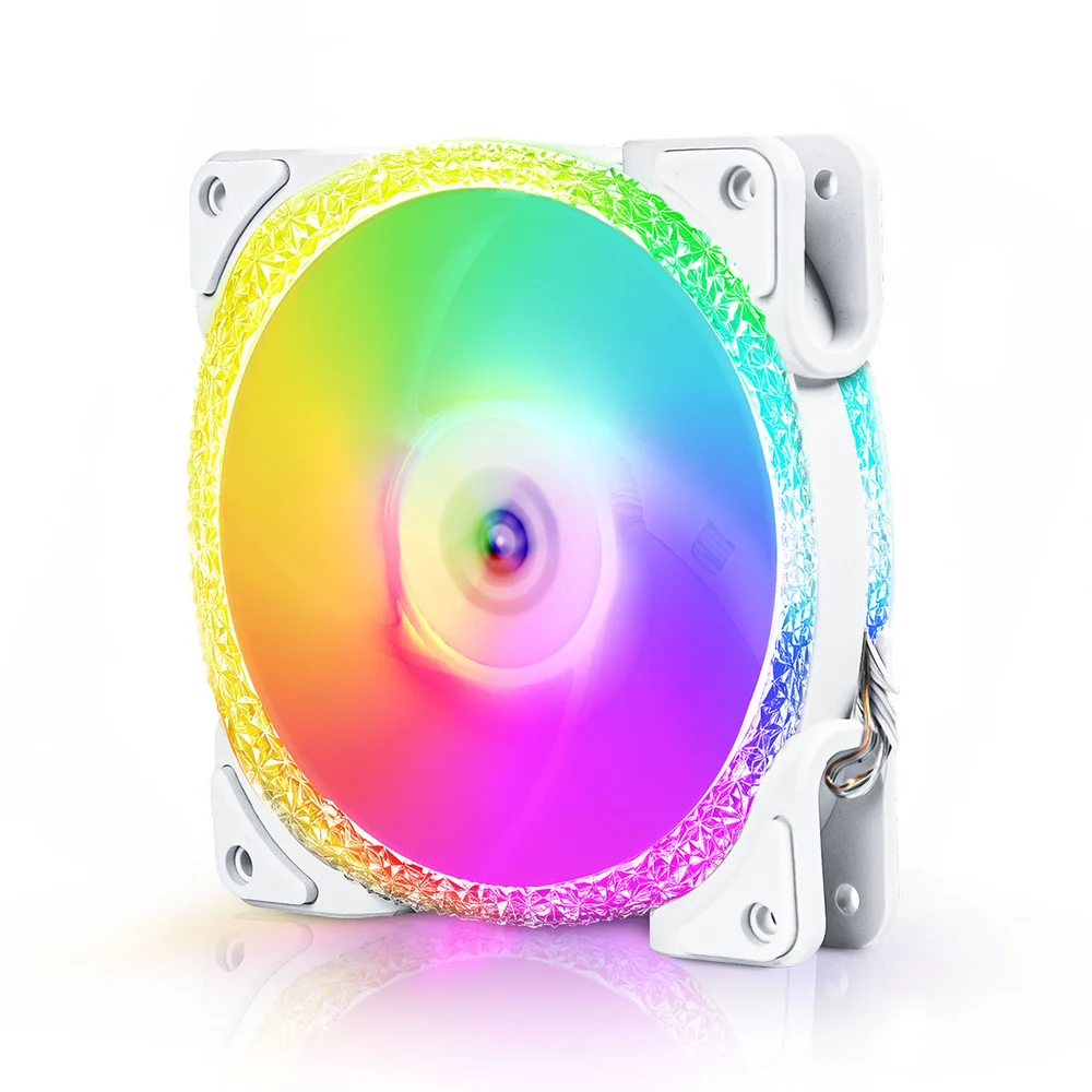 Imagem 3 de 5 do produto Fan 120mm Round5 Crystal Forward ARGB Branco R5-crystal-fw-w-2201